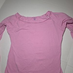 Brandy Melville Pink Long Sleeve Top